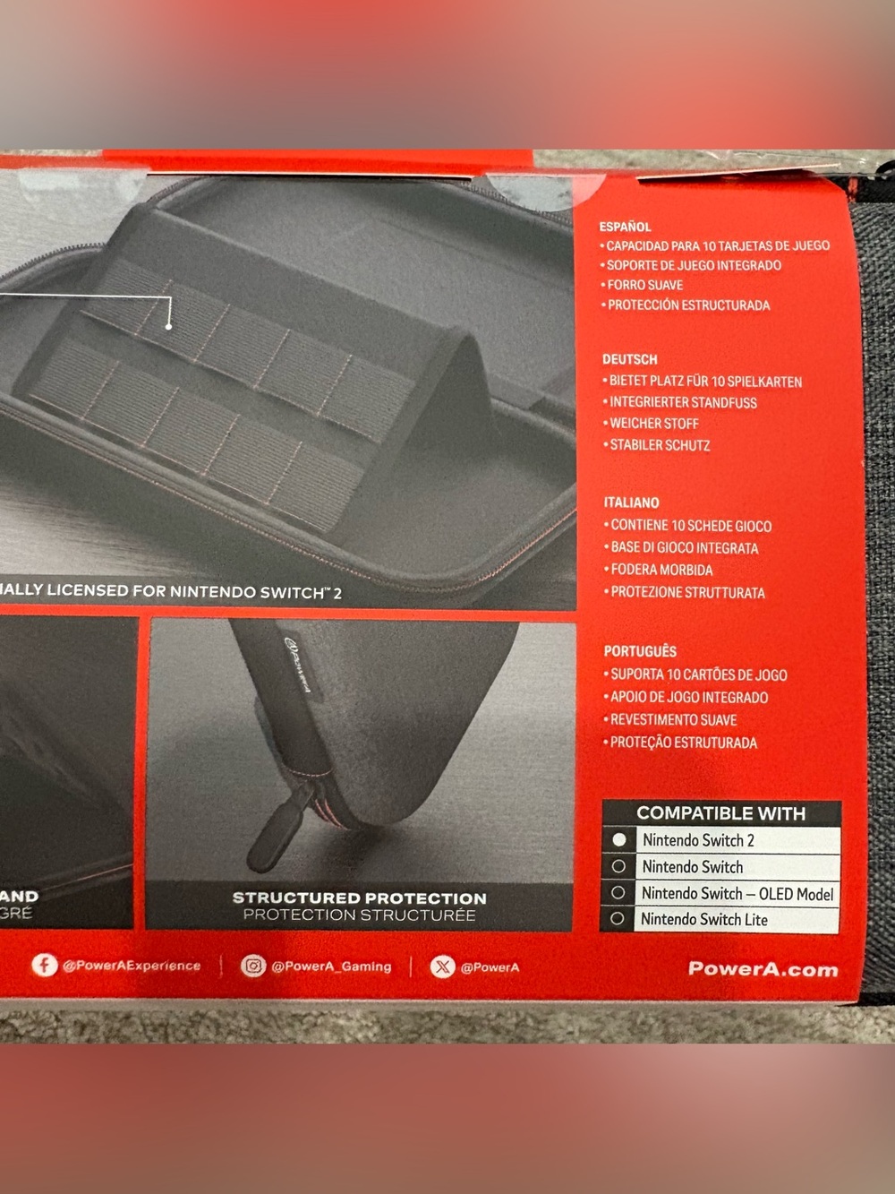 Brand New Dark Gray Nintendo Switch 2 Slim Case - Picture 8 of 8